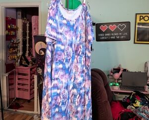 LuLaRoe Blue and Purple Maxi Dress